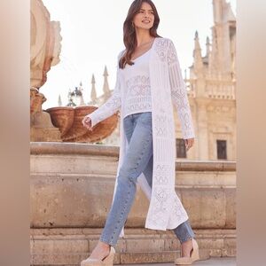 Moral Fiber Cream Knit Cardigan Sweater